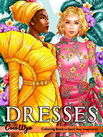 Dresses Coloring Book