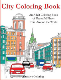 City Coloring Book of Beautiful Places Around the World