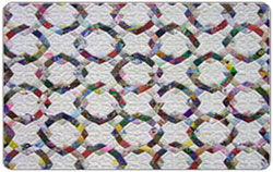 Double Wedding Ring Quilting