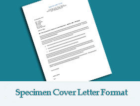 Job Search Related Information - Specimen Cover Letter Format